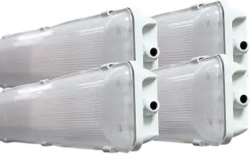 24vpia36 Led Lighting Solutions 2 Ft 6500k 36w Vapor Tight Lights Commercial Indoor/outdoor Hardwired Ip65