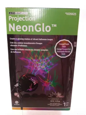 1026625 Led Lightshow Gemmy Light Show Projection Neo Glo-spider #1026625