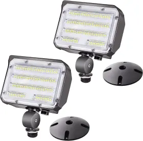Ledmei 313024378360 60w Led Knuckle Mount Flood Light Outdoor Security Floodlights Fixture With Bas