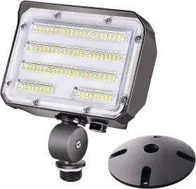 Ledmei 705353654824 30w Led Flood Light With Knuckle Outdoor Security Fixture Dusk-to-da
