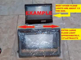 100-120w Ledmo Ez898-w Led 5000k Outdoor Security Flood Light Extra Large 13 Inch X9