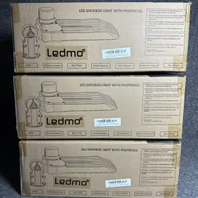 Xl-ld0200-65-02 Ledmo 3 Pack Led Parking Lot Lights With Photocell Slip Fitter 26000lm New