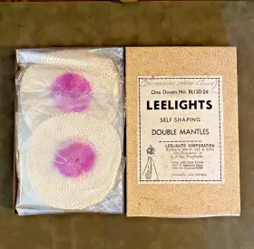 Bl130-24 Leelights 12 Self-shaping Double Mantles For Gas Flood Lights Nos