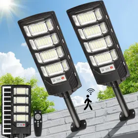 Dls-bm002 Lendro Solar Flood Lights Outdoor Led 2 Pack Street Waterproof