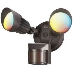 47533 Leonlite 3cct Led Security Light Motion Sensor Outdoor Lights Bronze