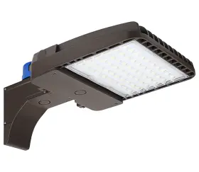 Leonlite Mstsbl-pbrz-xxw50 Led Shoebox Light Parking Lot Area Street Lamp Slip Fitter Mount
