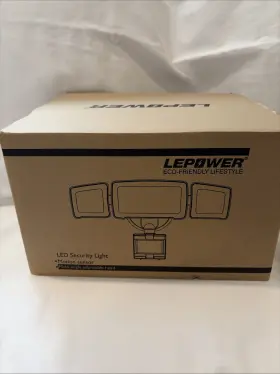 005-sl-n934ac-bk Lepower 35w Led Security Flood Light Motion Sensor 3500lm Outdoor Waterproof New