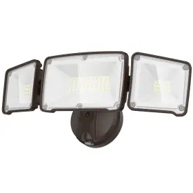 005-sl-n934d2d-c-br Lepower 3500lm Dusk To Dawn Led Security Lights Outdoor 3 Head-lights Brown