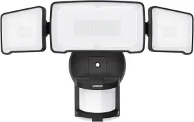 Lepower 744759231345 Led Motion Sensor Security Lights 3 Head Detected 38w 4200lm Waterpro