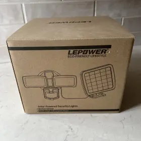 Ds-90-931a Lepower Solar Security Lights Outdoor 1000lm Motion Sensor Light