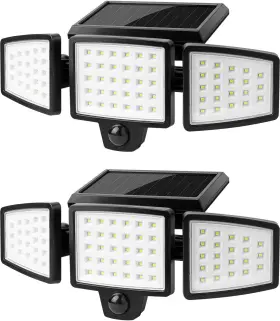 640003-dw-a-2 Lepro Le Solar Lights For Outside Outdoor With Motion 2 Black White
