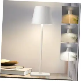 Lwc-041604-02 Lewoncci Cordless Table Lamp 5200mah Battery Operated Ip54 Outdoor White