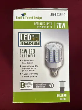 Led-8038e-a Light Efficent Design Led Hid Retrofit