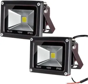 Lighting 445009623615 Led Flood Light 2 Pack 10w 12v Ac Or Dc Warm White Outdoor Lights 750lm 80w Halo