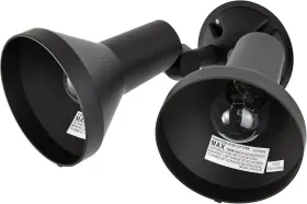 Sf77 Lighting 445030841897 Sf77/495 Flood Outdoor Wall-mounted Floodlight 2-light Dark Bronze