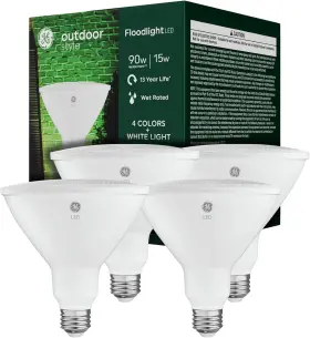 Lighting 705353686696 Par38 Led Floodlight Bulbs 5 Colors Wet Rated 4 Pack For Home And Holiday