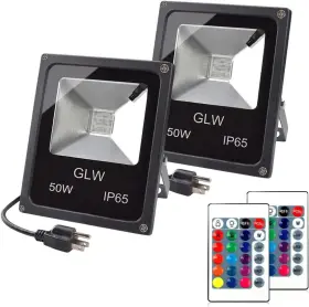Ip65 Lighting 726084507272 Led Rgb Flood Light 50w Outdoor Color Changing Lights With Remote Control
