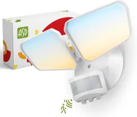 A-sfl-20wh Lighting Corp Led Motion Sensor Outdoor Lights 20w 5cct Backyard Flood Dusk T