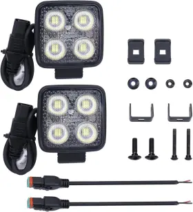9801801 Lights 2.8 Inch 48w 5952lm Led Work Light Bar With Shock Pad 12v Flood Ip68 Wate