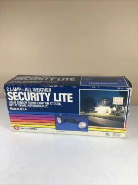 2175s Lights Of America Lite Guard Outdoor Automatic Security Light Open Box #2175s