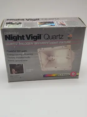 3030wh Lights Of America Vintage Night Vigil Quartz Halogen Security Outdoor Light Fixture White Usa 3030