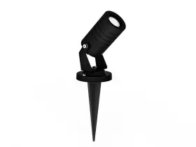 Uut-50562-30-01 Ligman Utah 2 Black Floodlight With Spike And Driver New