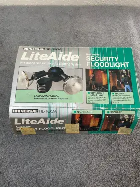 He-100a Lite Aide 042741201001 Universal Liteaide Automatic Security Floodlight Motion Sensor