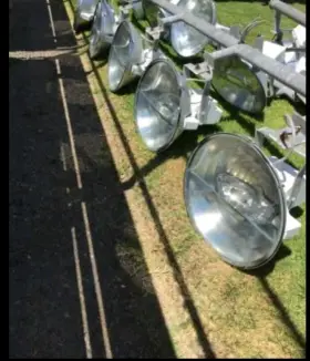 120-208-240-277 Lithonia Lighting 1000 Watt Metal Halide Ball Field Stadium Race Track Driving Range Flood Lights 120-208-240-277 Lithonia Lighting 1000 Watt Metal Halide Ball Field Stadium Race Track Driving Range Flood Lights