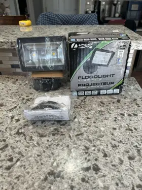 1900 Lithonia Lighting 190887101478 Led Floodlight 26 Watt Security Dusk Dawn Lumens New