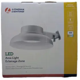 3096 Lithonia Lighting 190887149548 Led Gray Outdoor Canopy Area Light Lum E2
