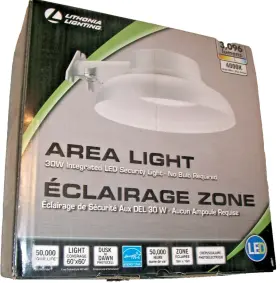 Lithonia Lighting 190887149562 Area Light Tdd Led P1 4000k 120 Pe Dna 30w Integrated Security