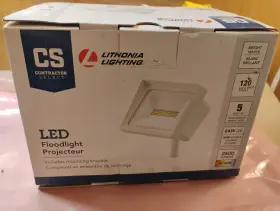 Lithonia Lighting 191848090893 Led Floodlight 120v 24w 4000k White Qte P1 40k 120 Thk Wh