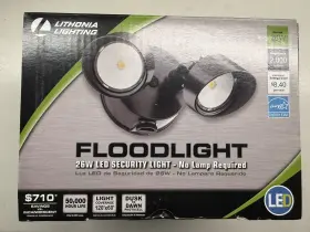 Lithonia Lighting 191848261163 120v. Bronze Led Dusk-to-dawn Floodlight Outdoor