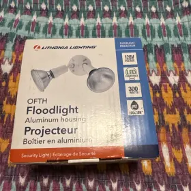 Lithonia Lighting 241870822191 2-lamp Outdoor White Flood Light