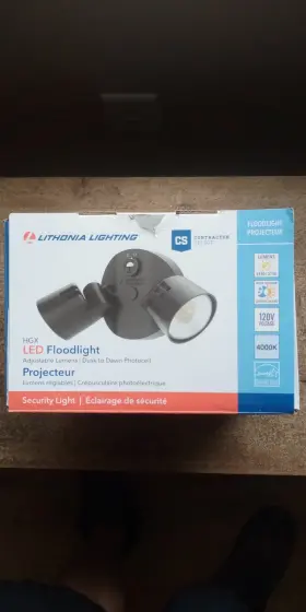 271fef Lithonia Lighting Hgx Led Floodlight Adjustable Lumens Dusk To Dawn