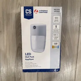 Lithonia Lighting 889804851120 50 -watt Eq White Hardwired Led Outdoor Wall Pack Light