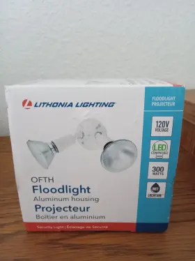 C081224 Lithonia Lighting Ofth Floodlight Aluminum Housing Wet Location New