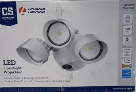 Olf-3rh-98924 Lithonia Lighting Led Floodlight - White Three Bulb Outdoor Light 107
