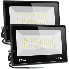 Ftf-120-xn Lolpetik 100% Ture Wattage 2 Pack 120w Led Flood Lights Outdoor 13500lm Super Brigh