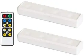 Brrc120ir2 London Johnson Stick On Touch Push Light With 2 Pack Wireless 80 Lumens - Remote Included