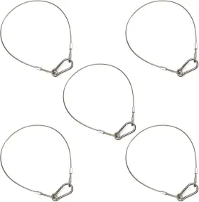 Lsqurel 727522025365 5 Pack Stage Light Safety Cable Stainless Steel Security Wire For Lighting Lugg