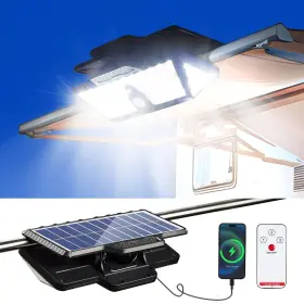 Mdc020171 Luhlee 208led High Bright Solar Rv Lights Exterior Clip On Porch Light 60
