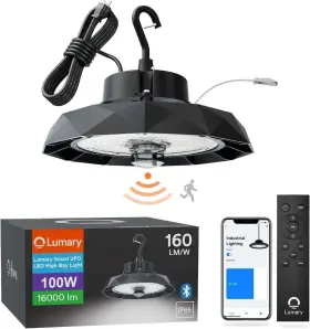 L-hb100b1 Lumary Smart Ufo Led High Bay Light Motion Sensor 100w Work With Alexa Via H