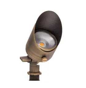 Lumen Logic 842032115174 12v 6w Solid Brass Bronze Led Outdoor Spotlight 2700k Warm White 275 Lumens