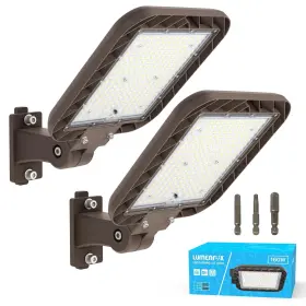 1602p Lumenfox Upgrade 160w Led Street Light 24000lm Parking Lot Lights Outdoor With Du