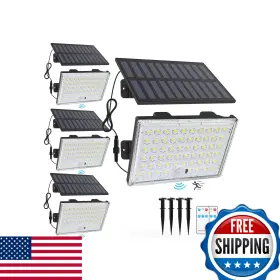 B0fc26hdzx Lumizen Outdoor Solar Motion Sensor Flood Lights 4-pack 3500lm Ip65