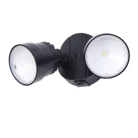 Lutec 705353169977 2-light Black Outdoor Integrated Led Wall Mount Flood Light