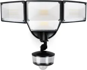 Lutec 744110328349 84w 9500lm Led Security Light Motion Sensor Outdoor Lights With Night Ligh