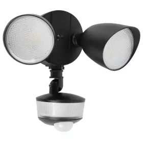 Lutec 744759461315 100-watt Equivalent 3500 Lumen 180 Black Motion Sensing Dusk To Dawn Integrated
