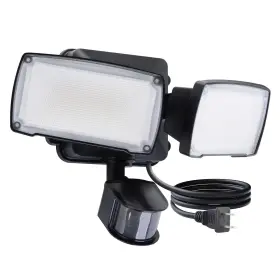 76354313xx Lutec 21w Plug In Motion Sensor Light Outdoor Flood Lights 1 Pack Black